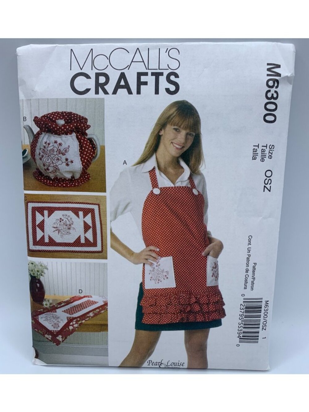 McCall's Apron Tea Cozy Placemat Runner Sewing Pattern M6300 - Uncut 2011